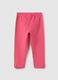 Girls' Stretch Cotton Pink Leggings_1