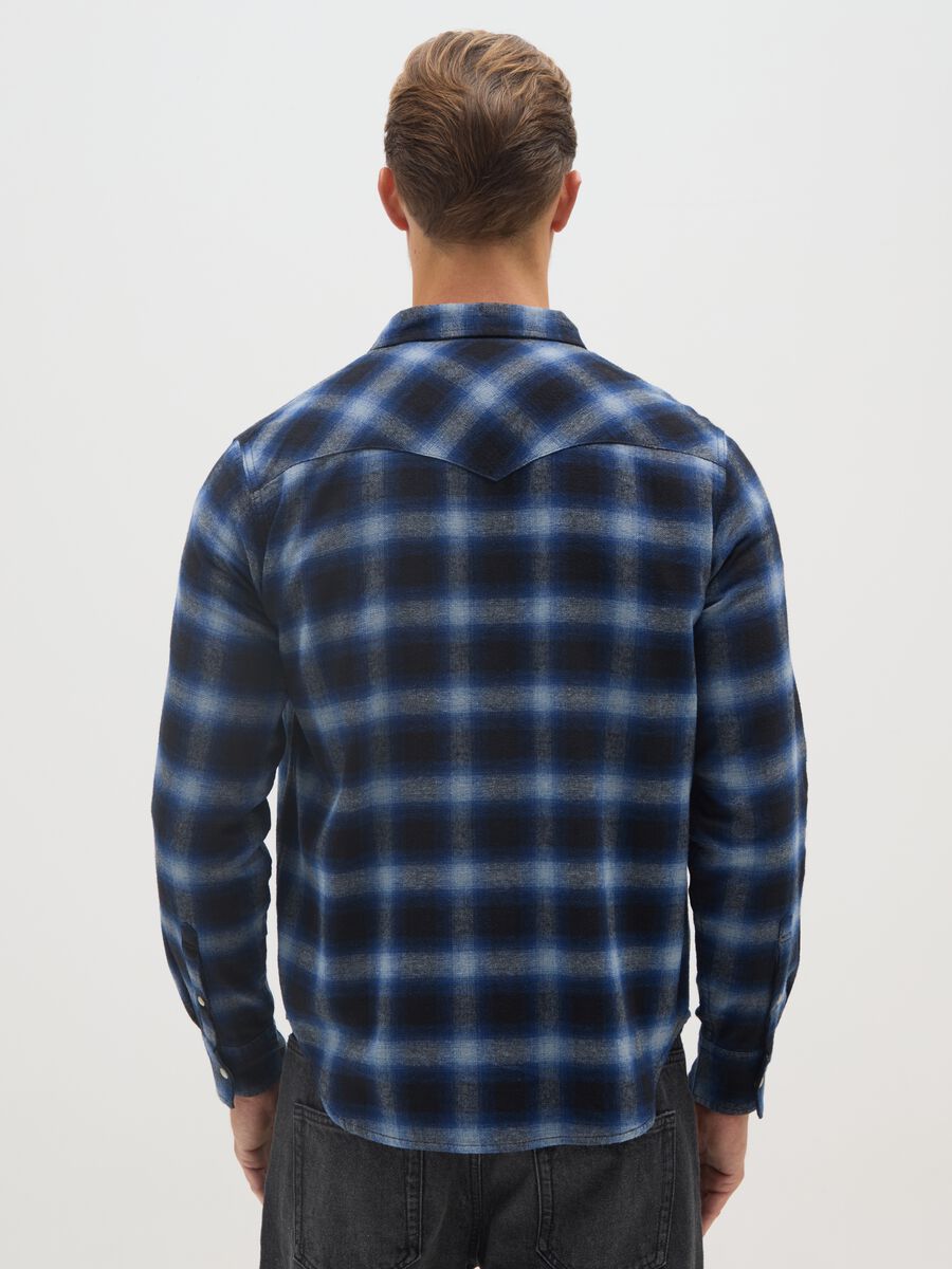 Multicolour pure cotton check shirt regular fit_2