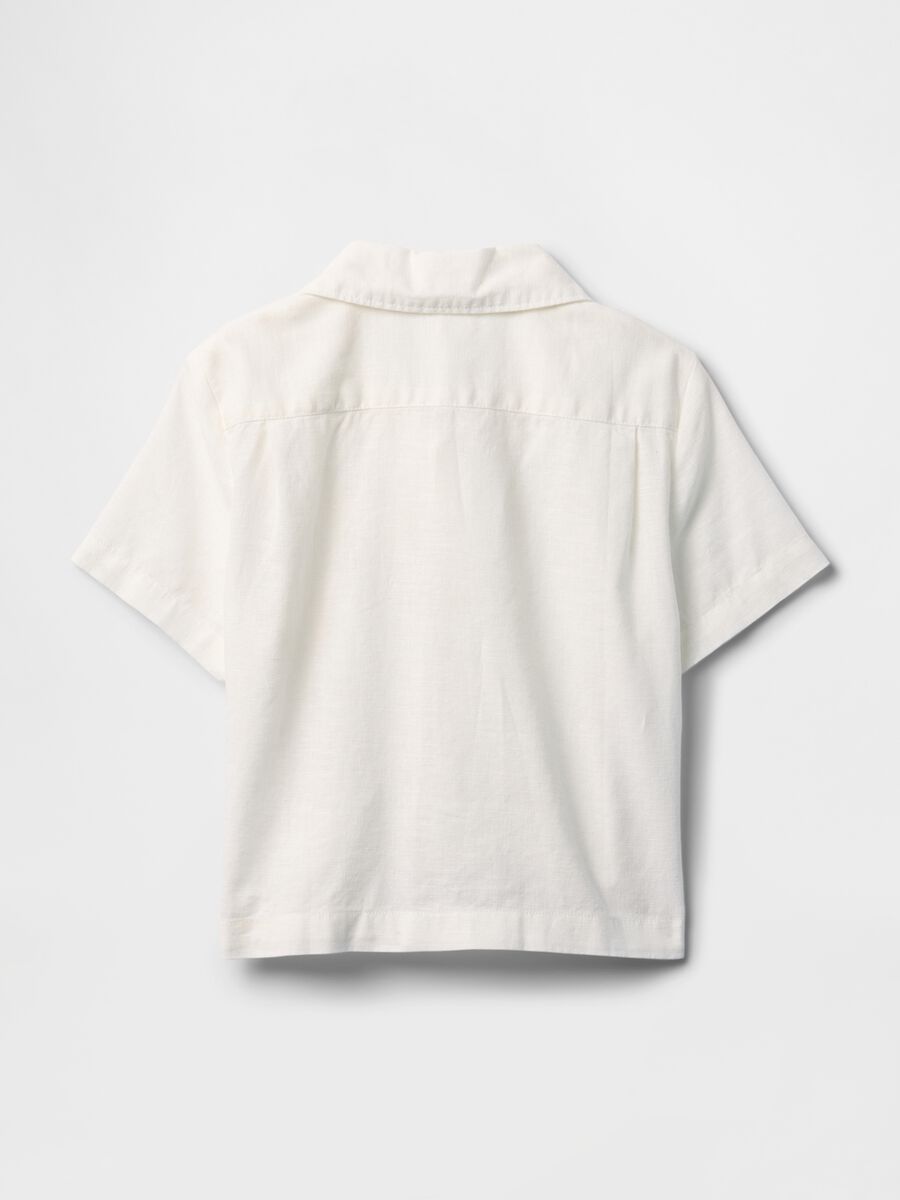 Linen and Cotton Shirt for Boys GAP Kids_1