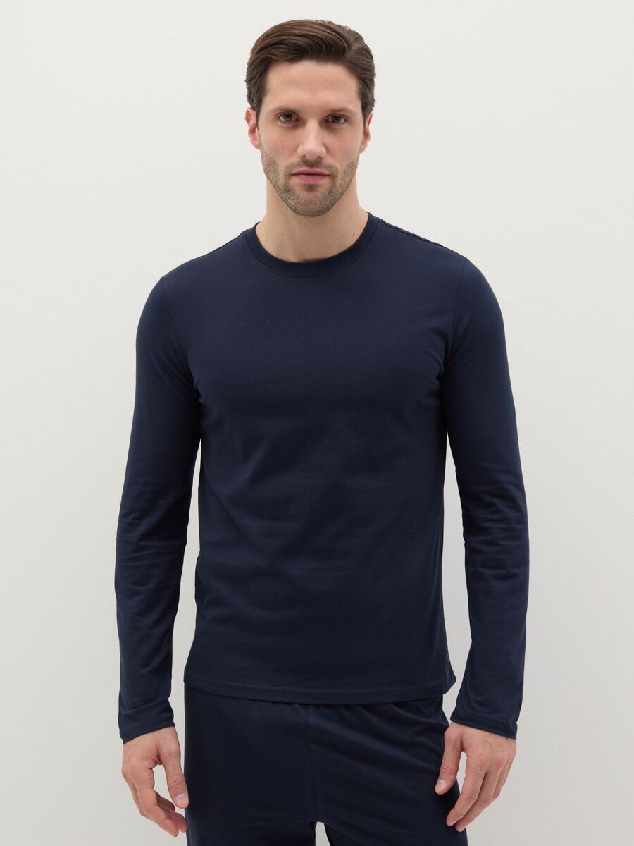Long pyjamas with top with round neck_1