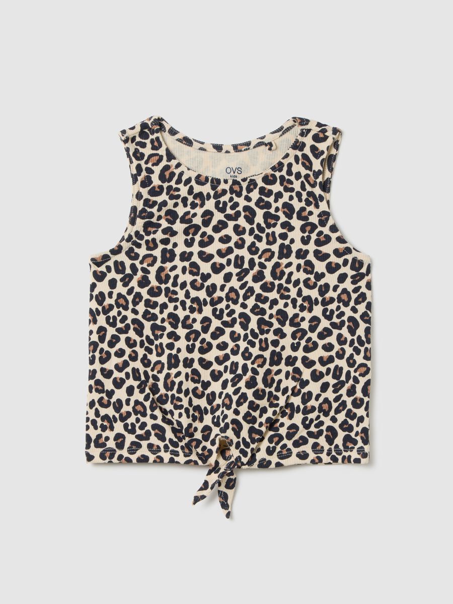 Girls' multicolour cotton regular fit top_0