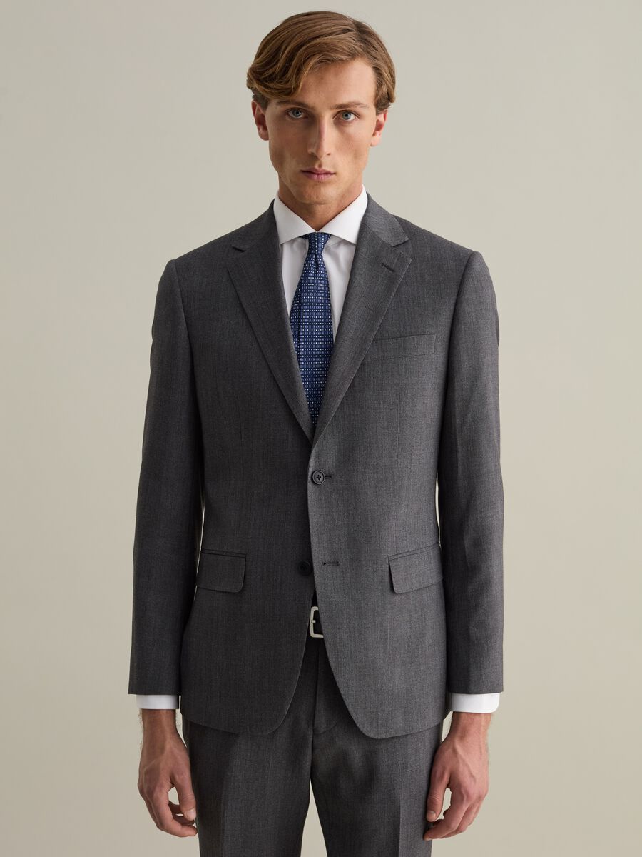 Blazer easy fit melange monopetto_0