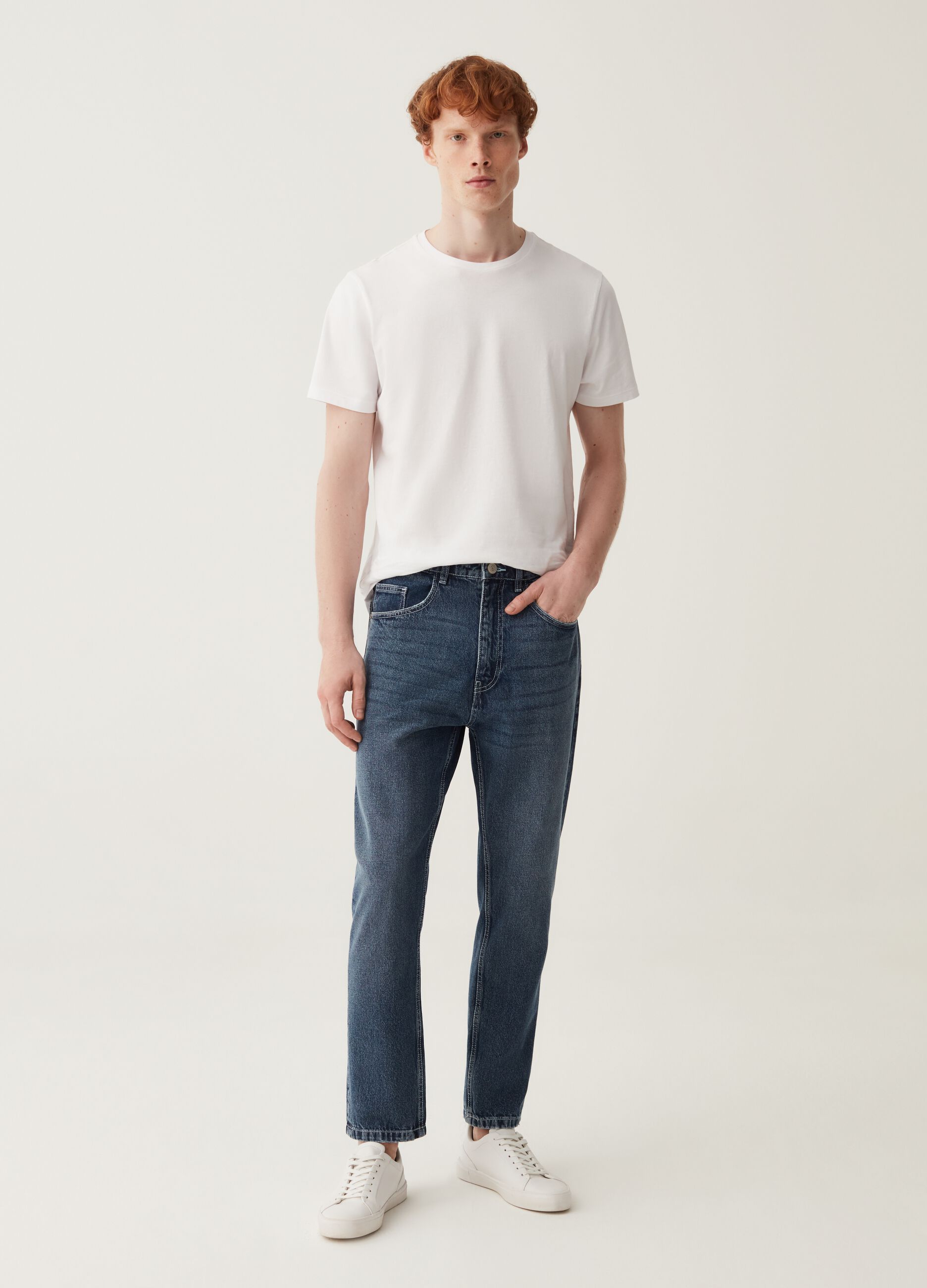 Jeans carrot fit acid wash_0