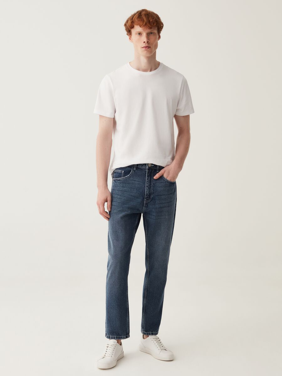 Jeans carrot fit acid wash_0