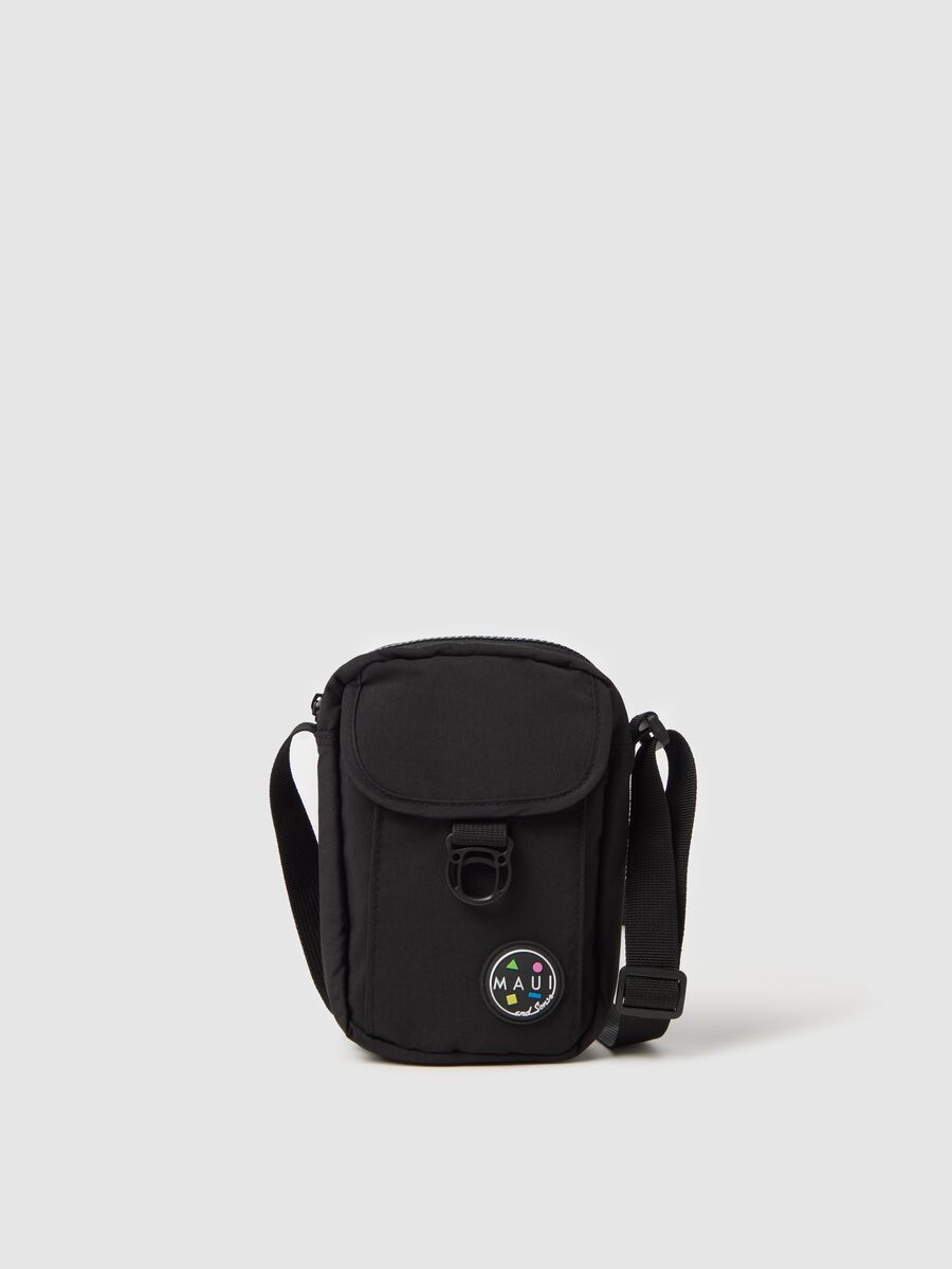 Black Nylon Maui Shoulder Bag_0