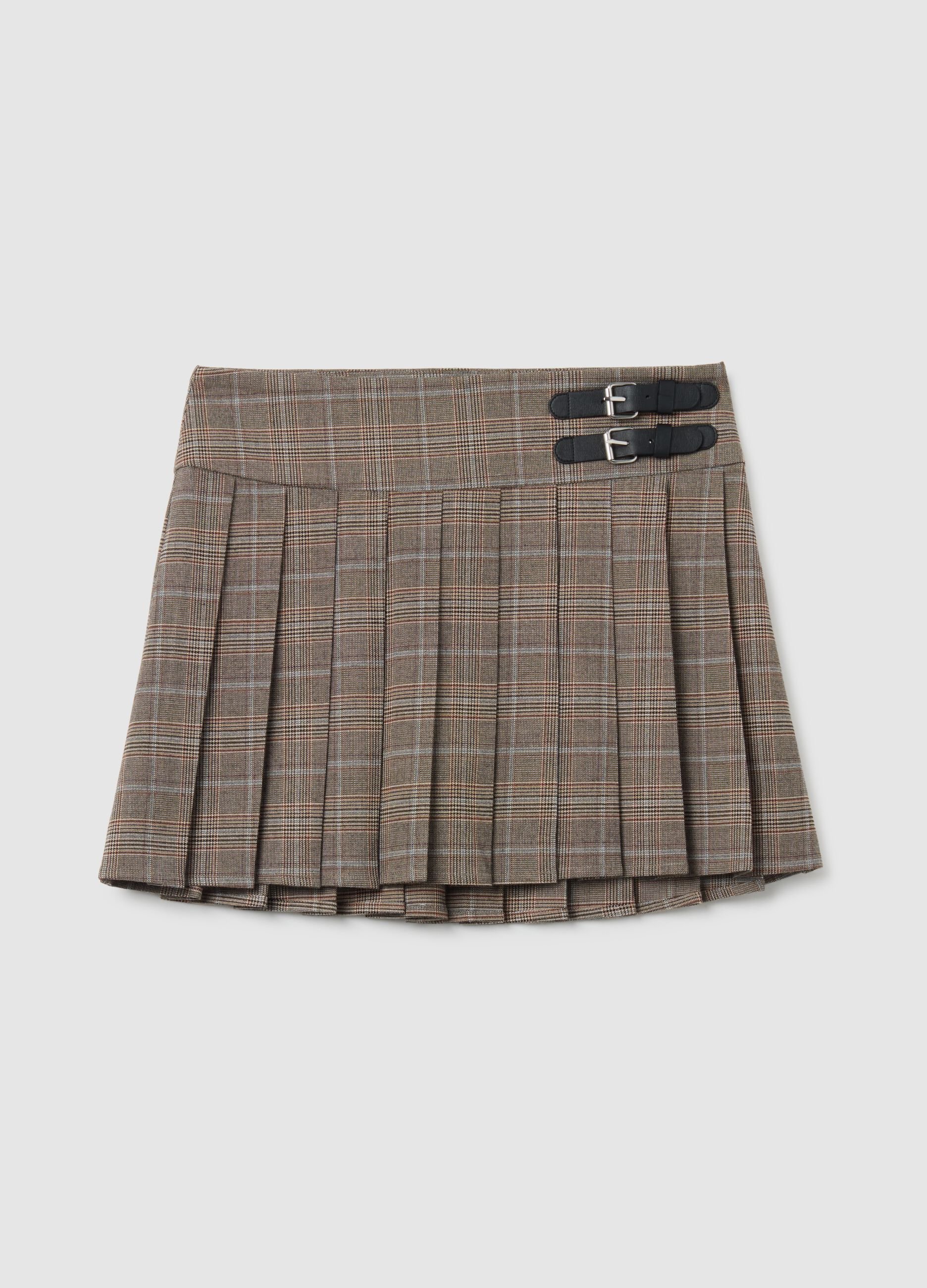 Multicolour Pleated Skirt