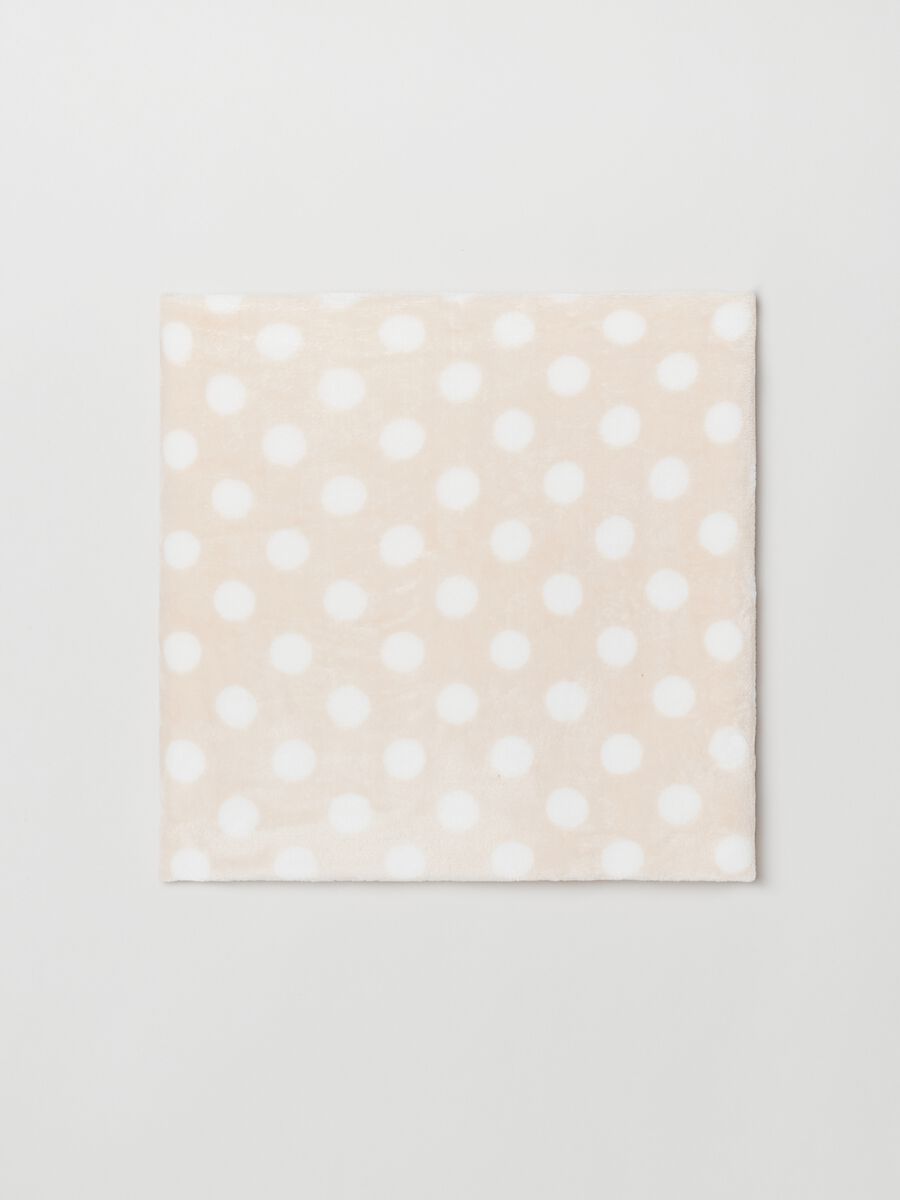 Coperta in velour con stampa polka dots_0