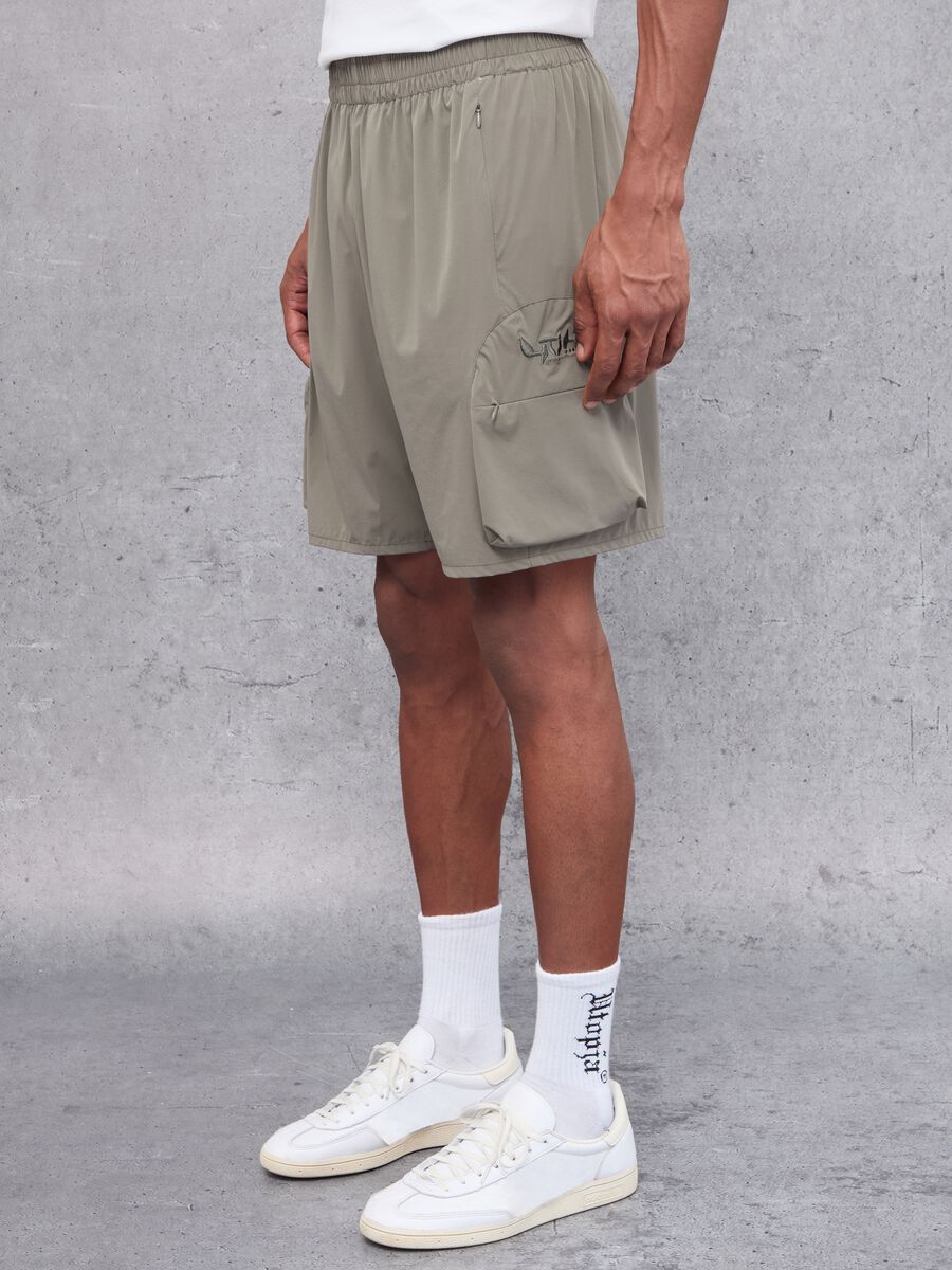 Technical Cargo Shorts Military Green_2