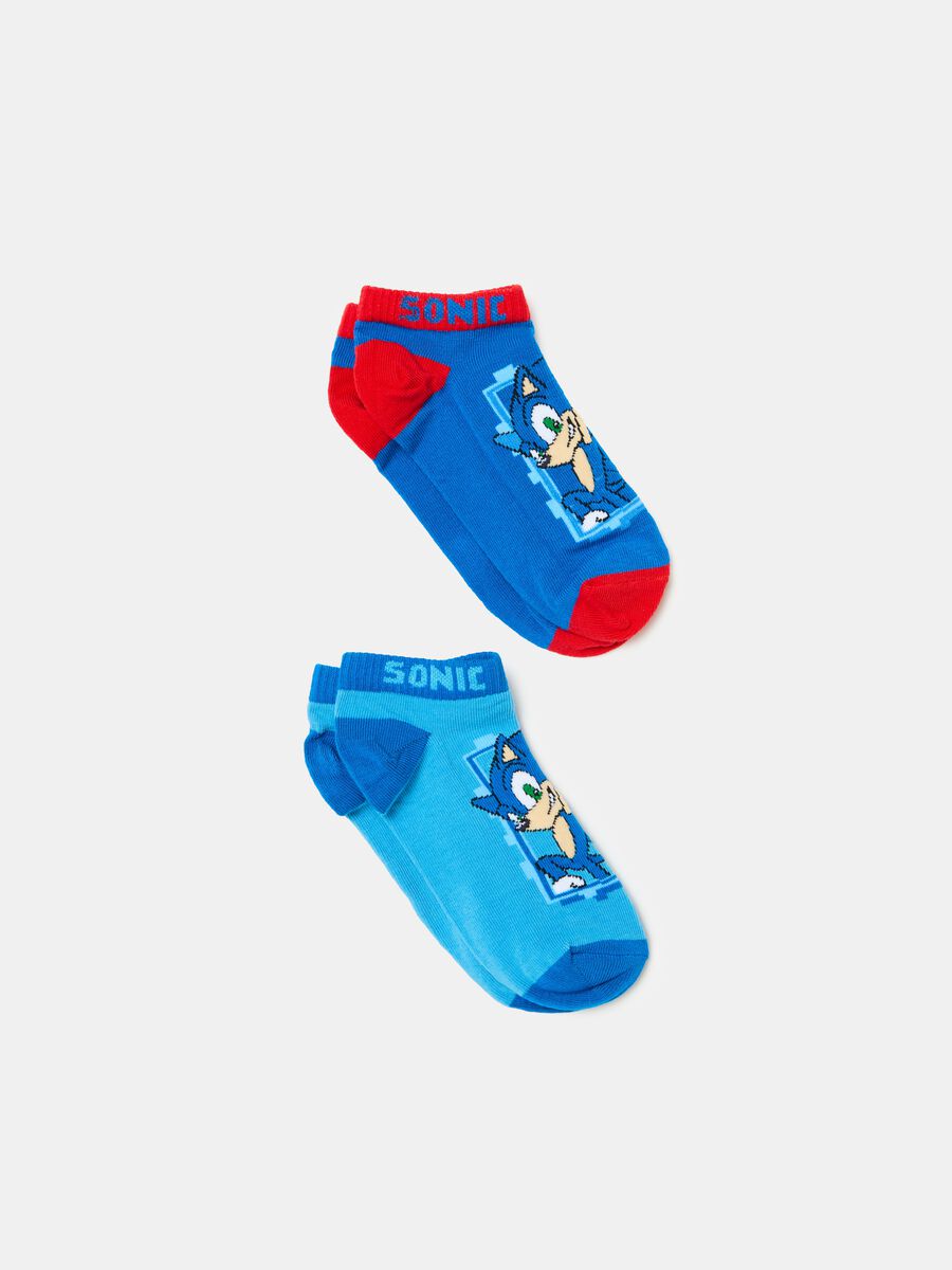 Two-pair pack short socks with Sonic™ design_0