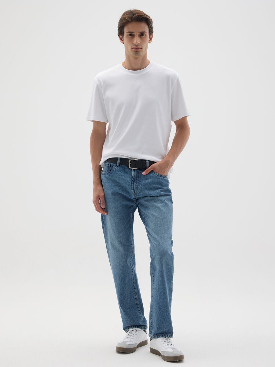Pure Cotton Denim Regular Fit Jeans_0