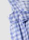 Multi-coloured plaid pure cotton dress for girls in regular fit_3
