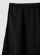 Gonna lunga da donna in puro cotone nera_5
