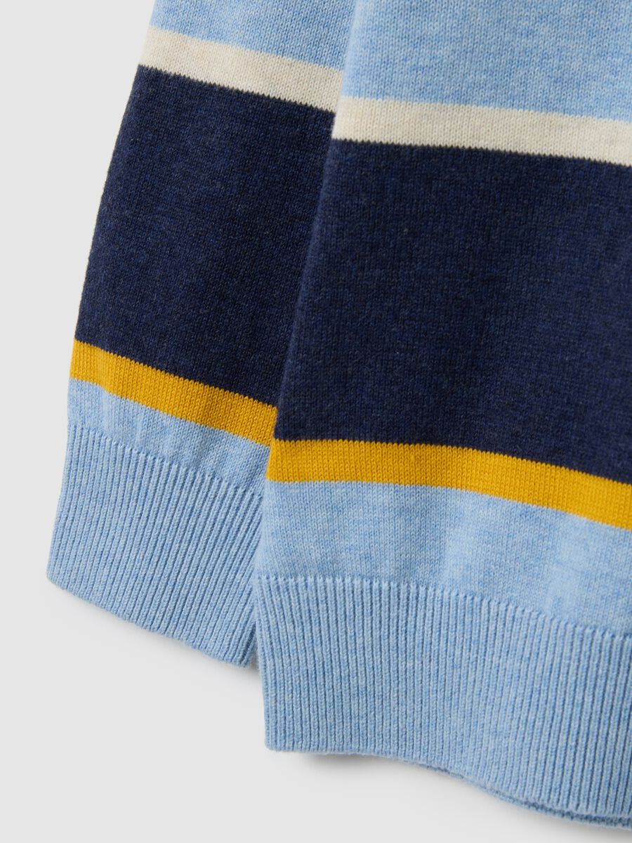 Children's jumper in pure multicolour cotton_3