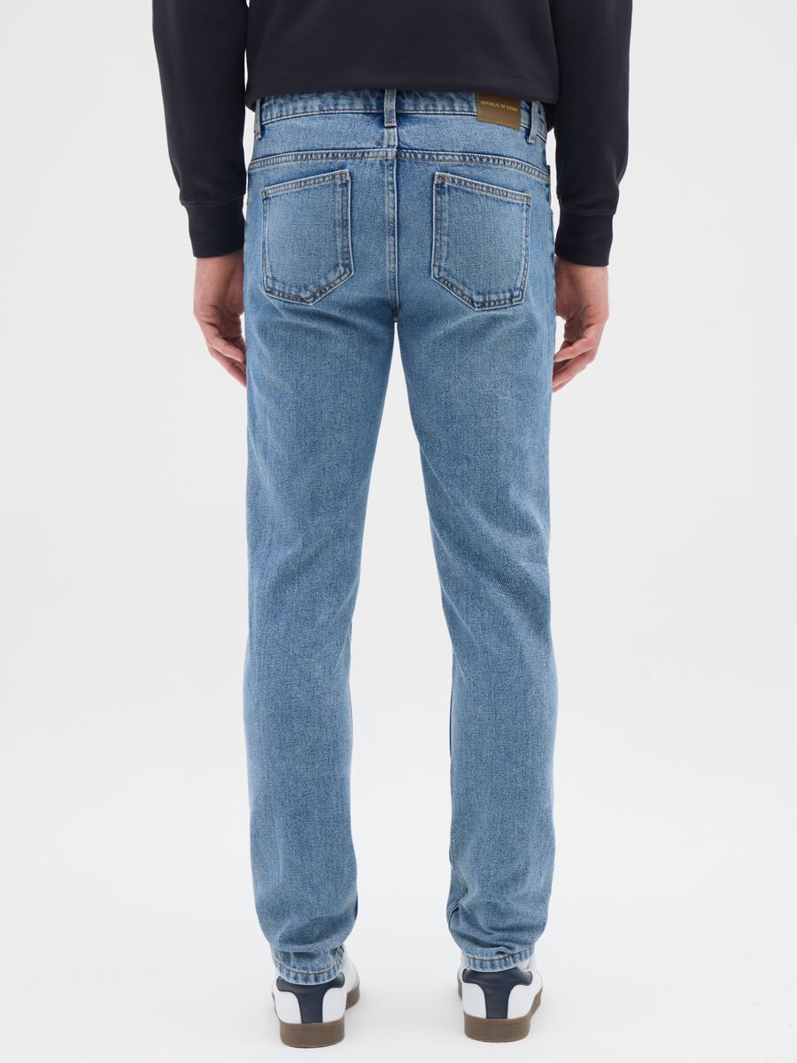 Blue Slim Fit Denim Jeans_2