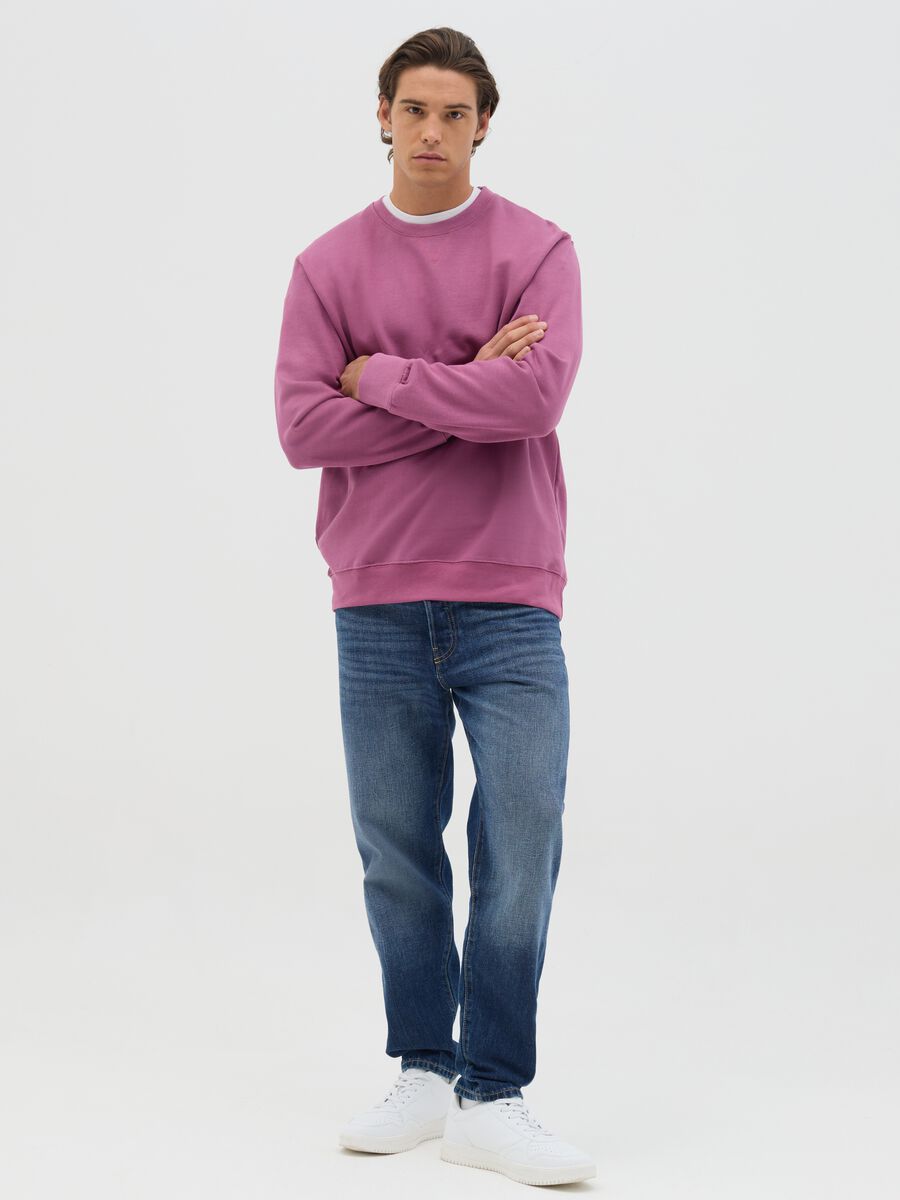 Oversized sweatshirt with round neck_1