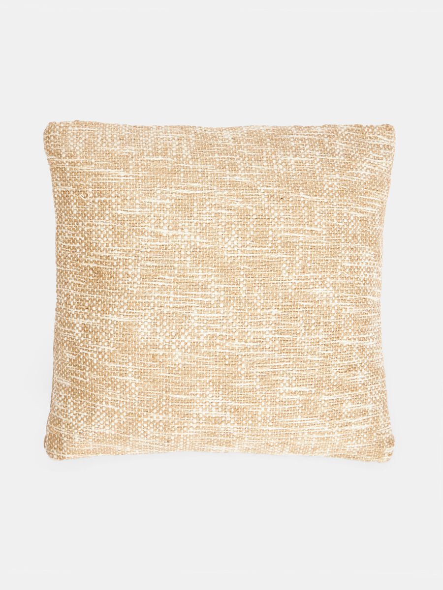Square cushion in jute blend_0