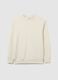 Regular fit beige pure cotton sweatshirt_4