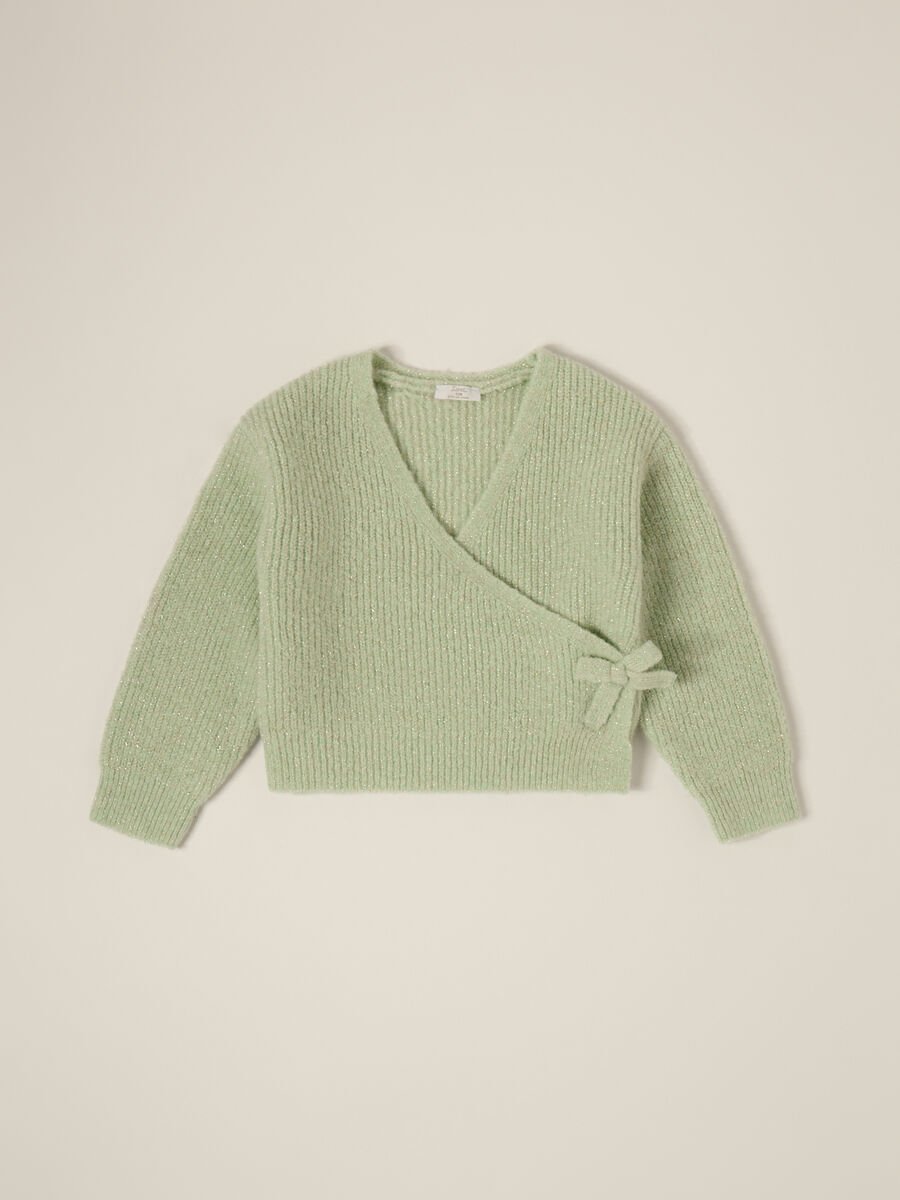 Cardigan tricot misto lana IANA neonata_0