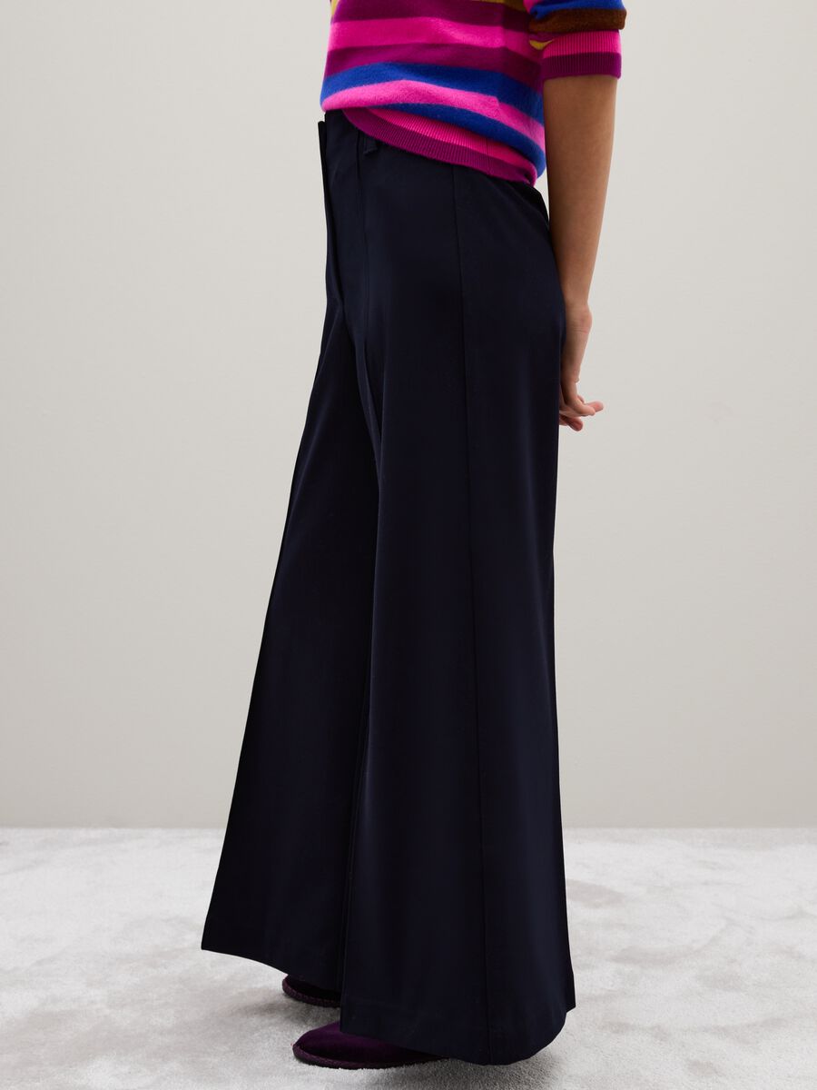 Wide Leg Blue Trousers_3