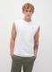 Men&rsquo;s white regular-fit vest top in 100% cotton with embroidery_0