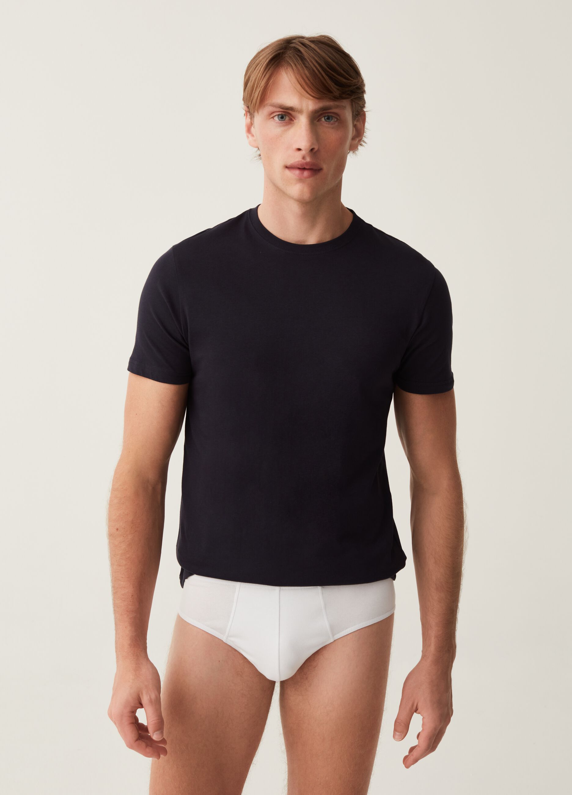 Tripack slip in cotone bio stretch