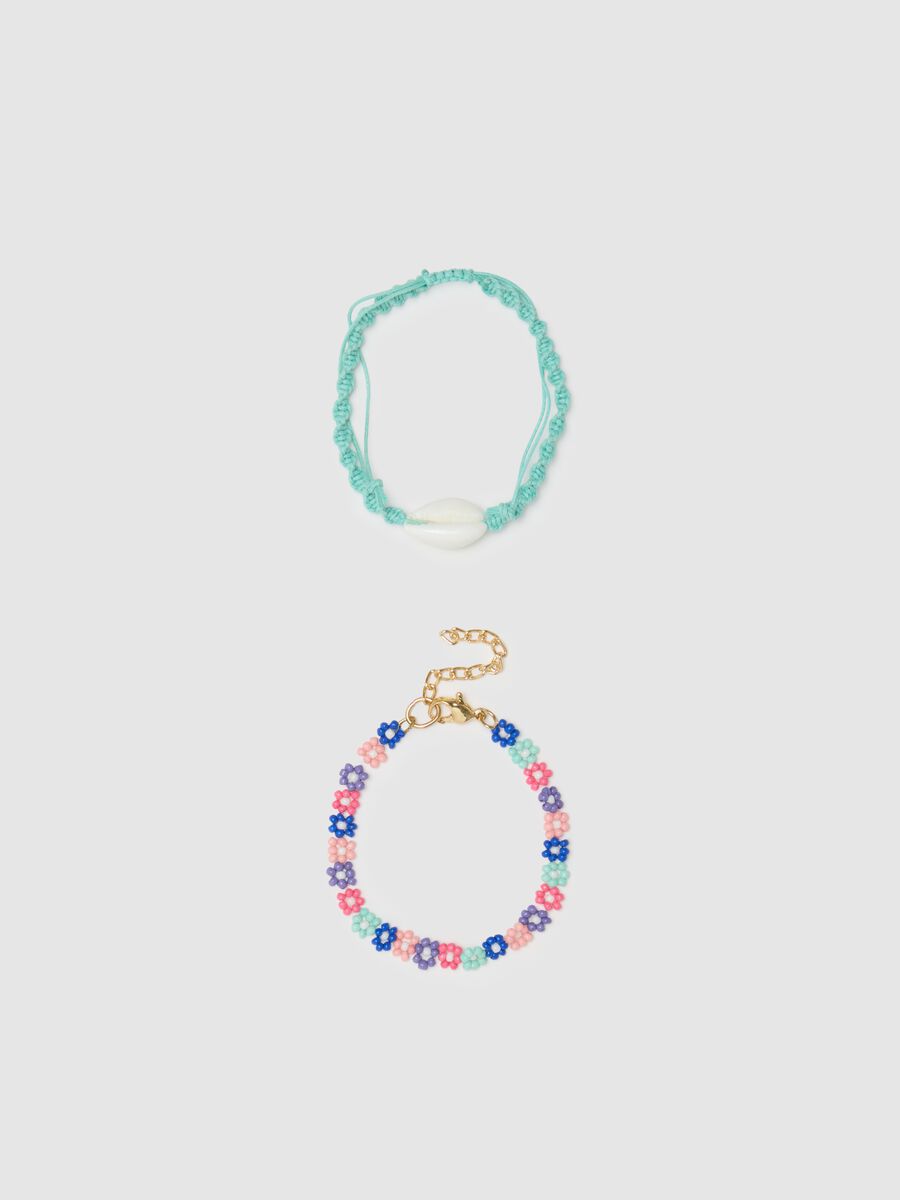 Grey Glass Girls' Bracelet Set_0
