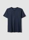 Blue pure cotton regular-fit T-shirt_0