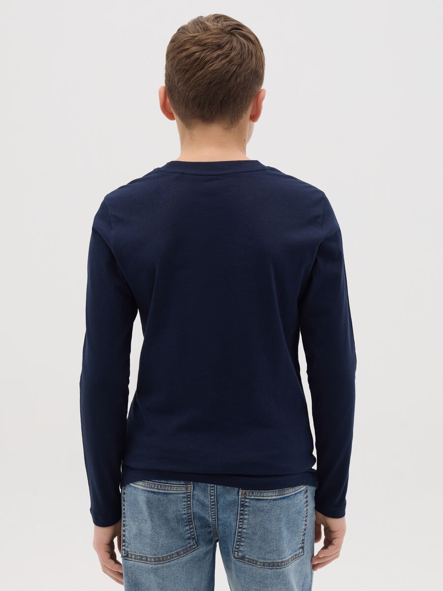 Long-sleeved T-shirt in cotton with print_2
