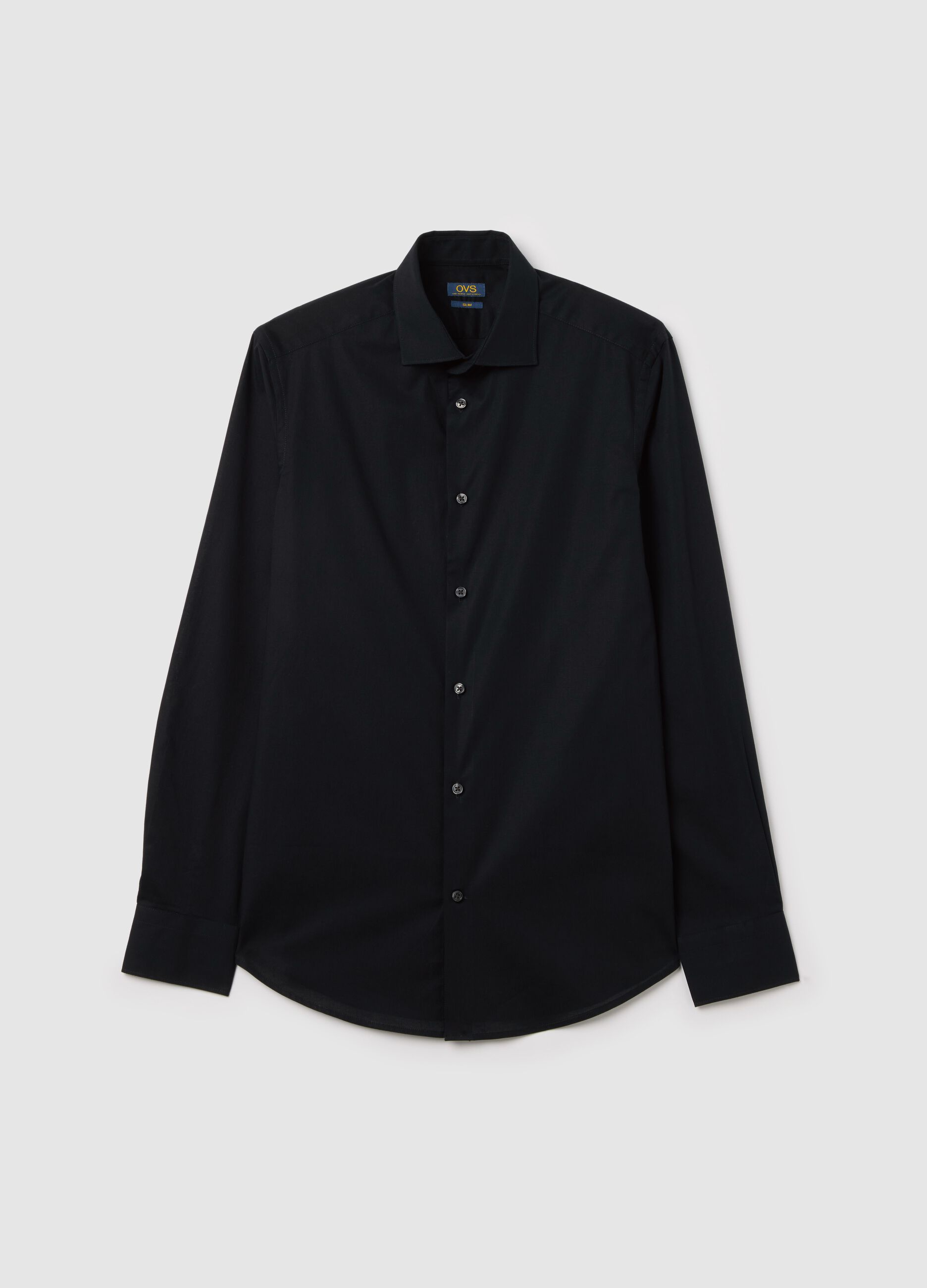 Camicia slim fit in cotone stretch