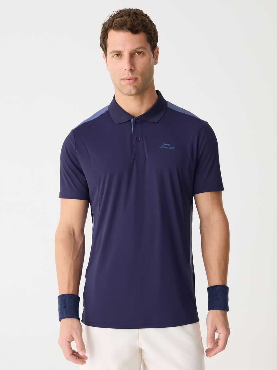 SLAZENGER polo shirt in technical fabric_0