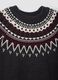 Maglia grigia in misto lana jacquard girocollo over fit_1