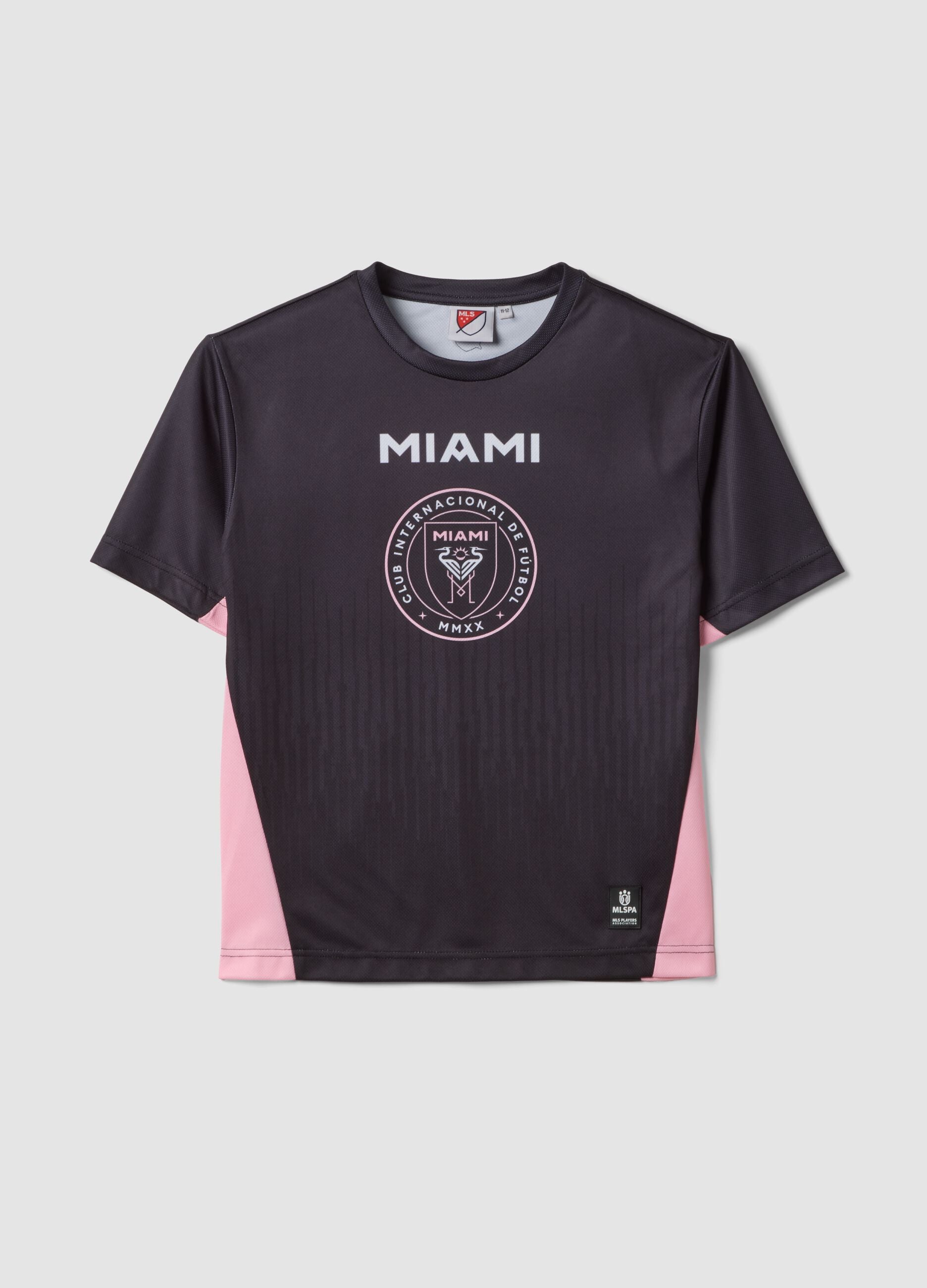 Black regular-fit short-sleeve T-shirt