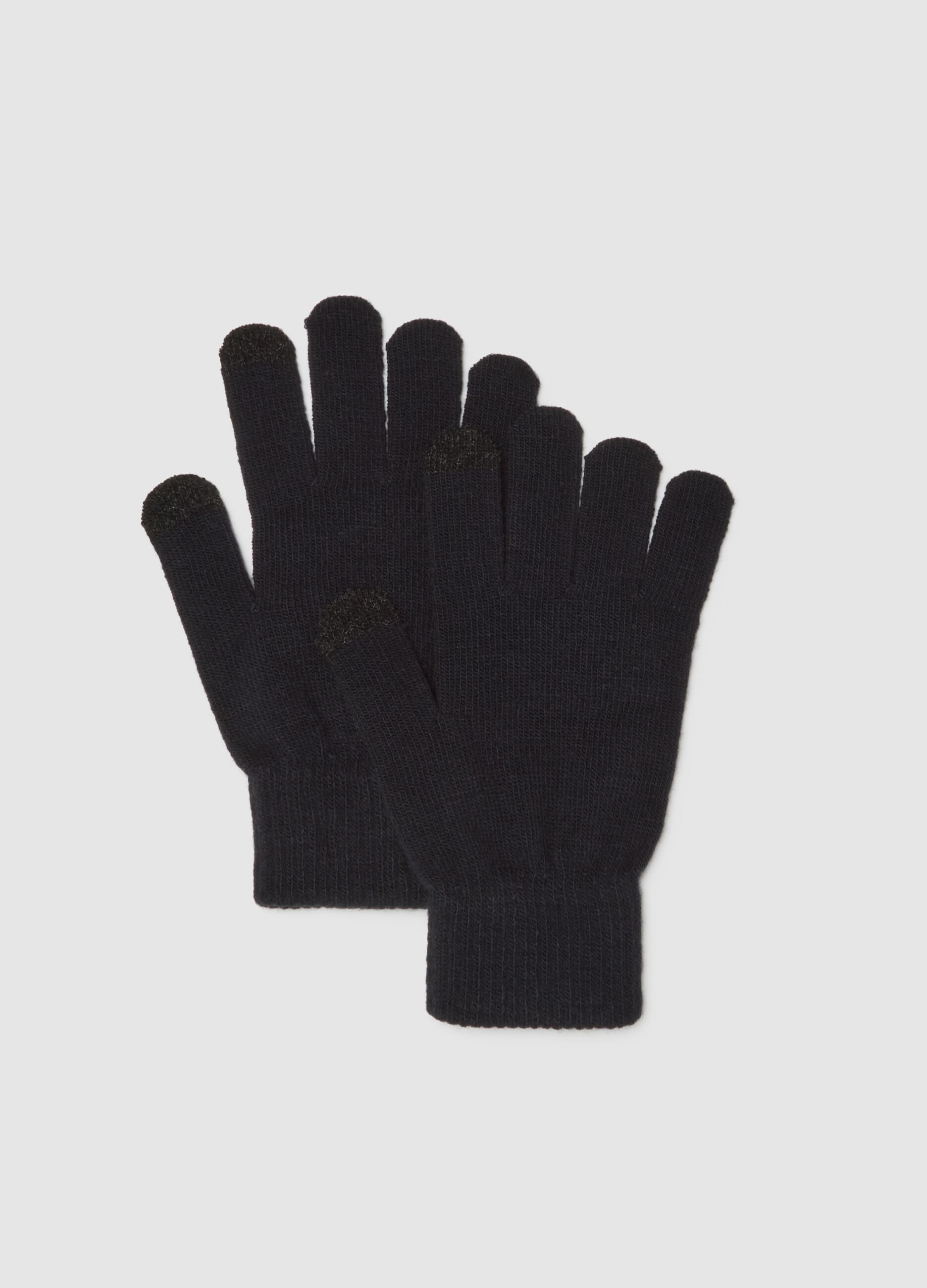 Black Winter Gloves