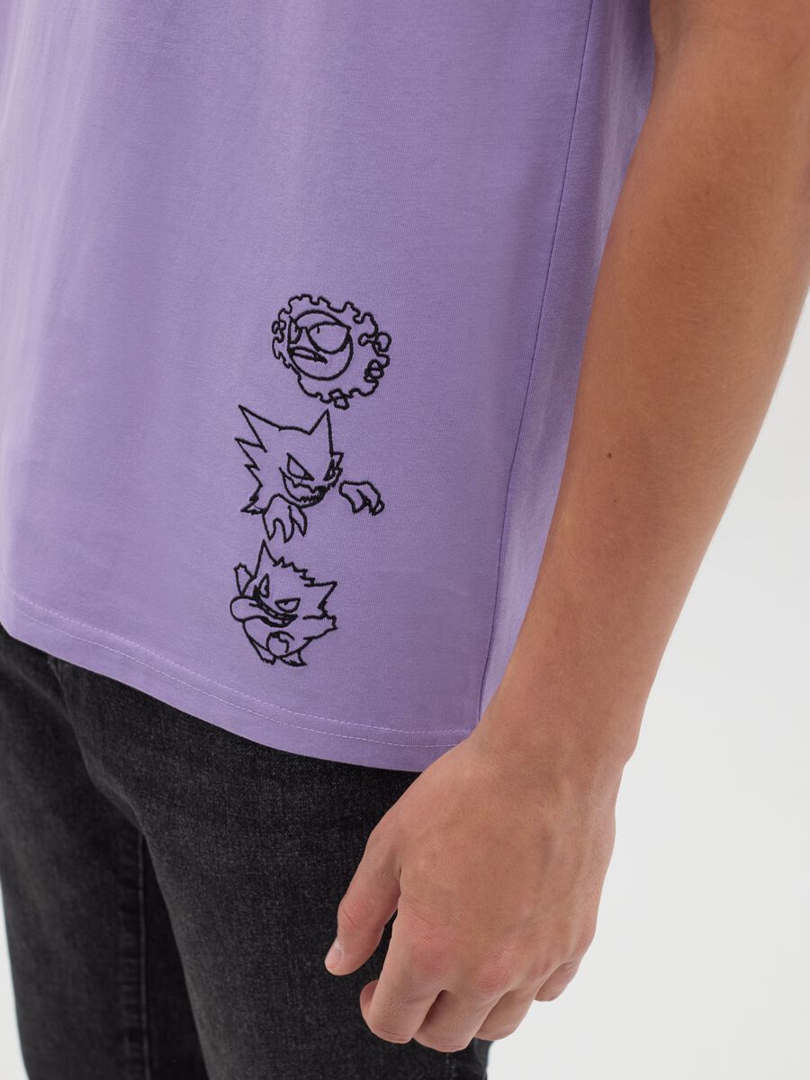 Purple Short Sleeve Manga T-shirt_2