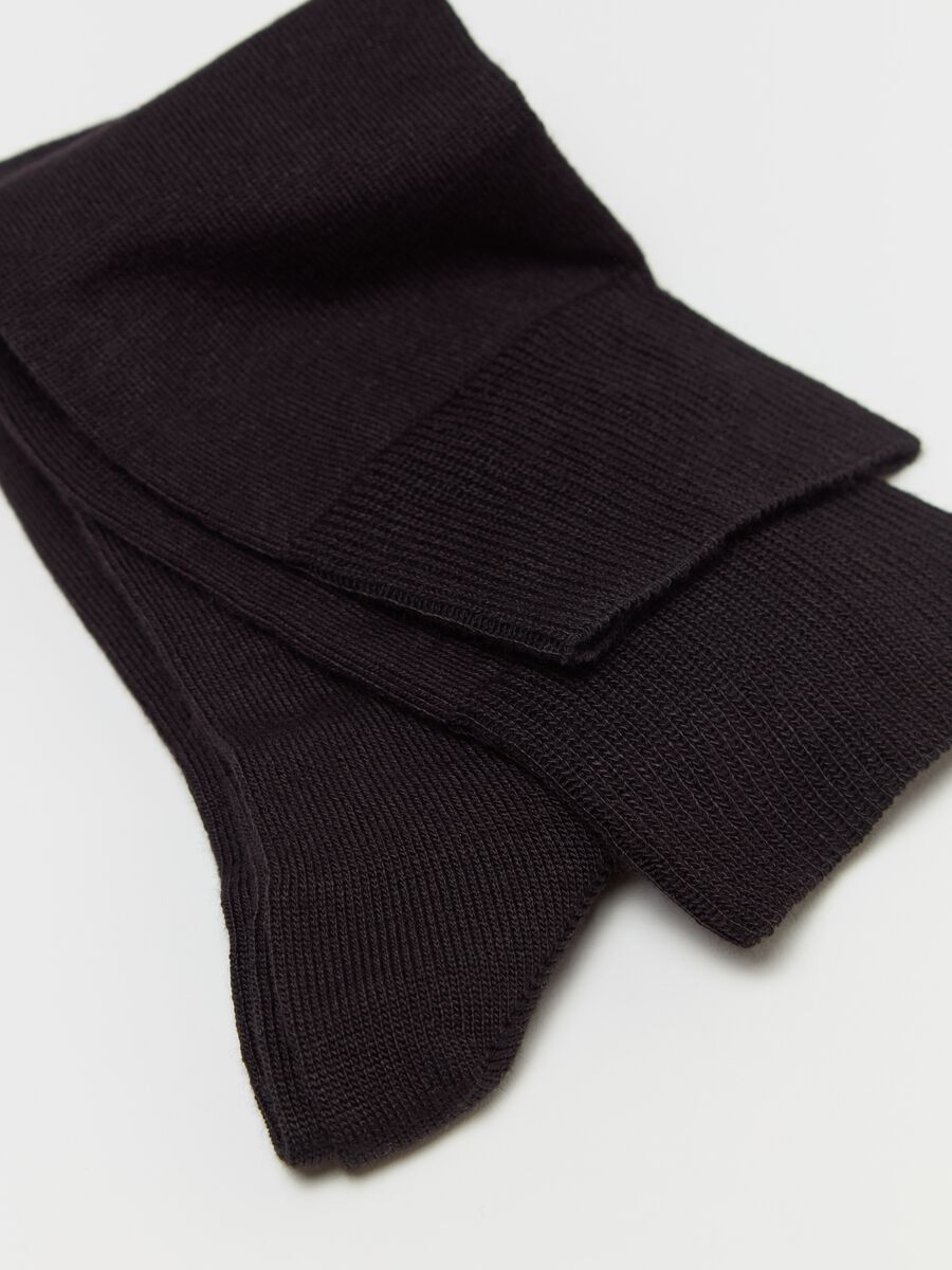 Two-pair pack long socks in bamboo viscose_2