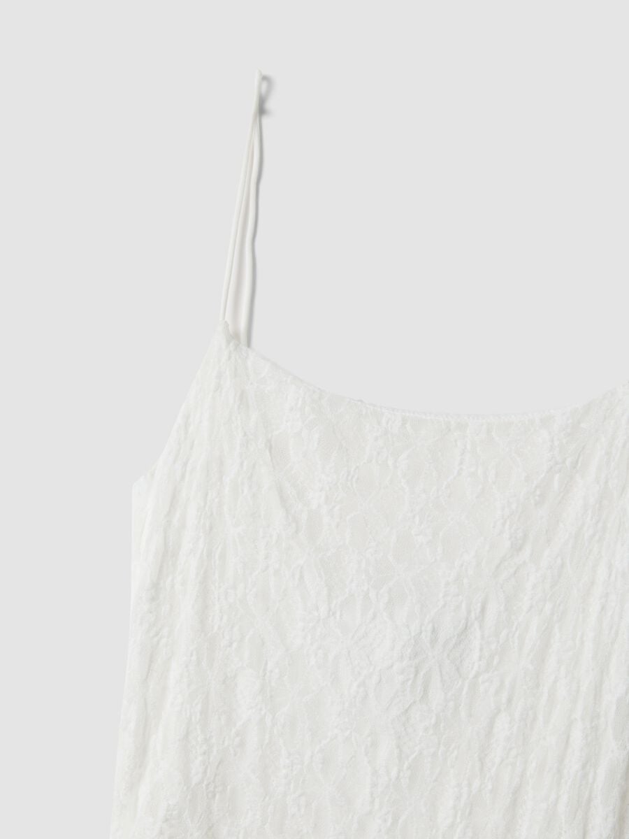 White midi dress in stretch fabric_5