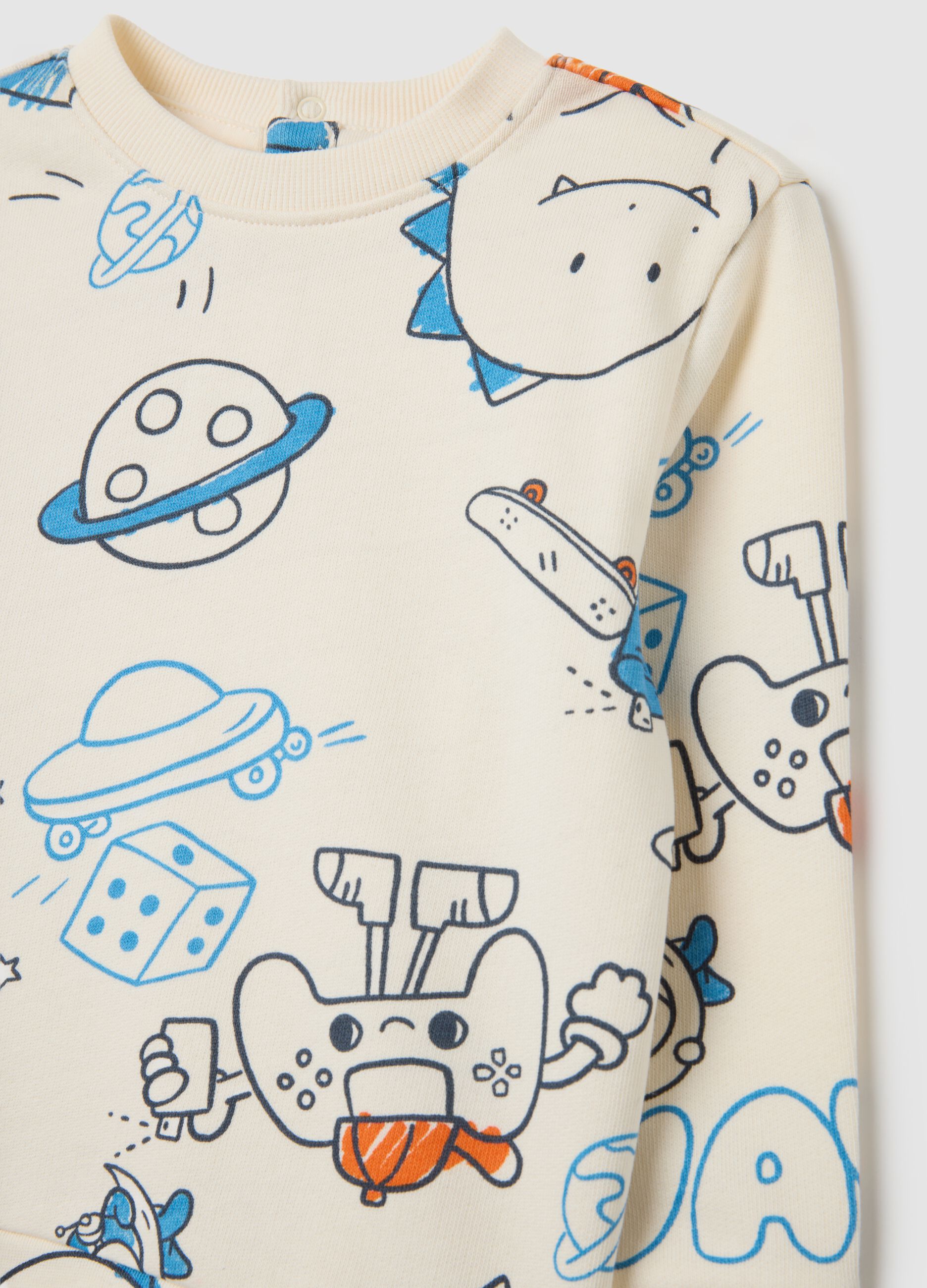 Multicolour pure cotton children's outfit