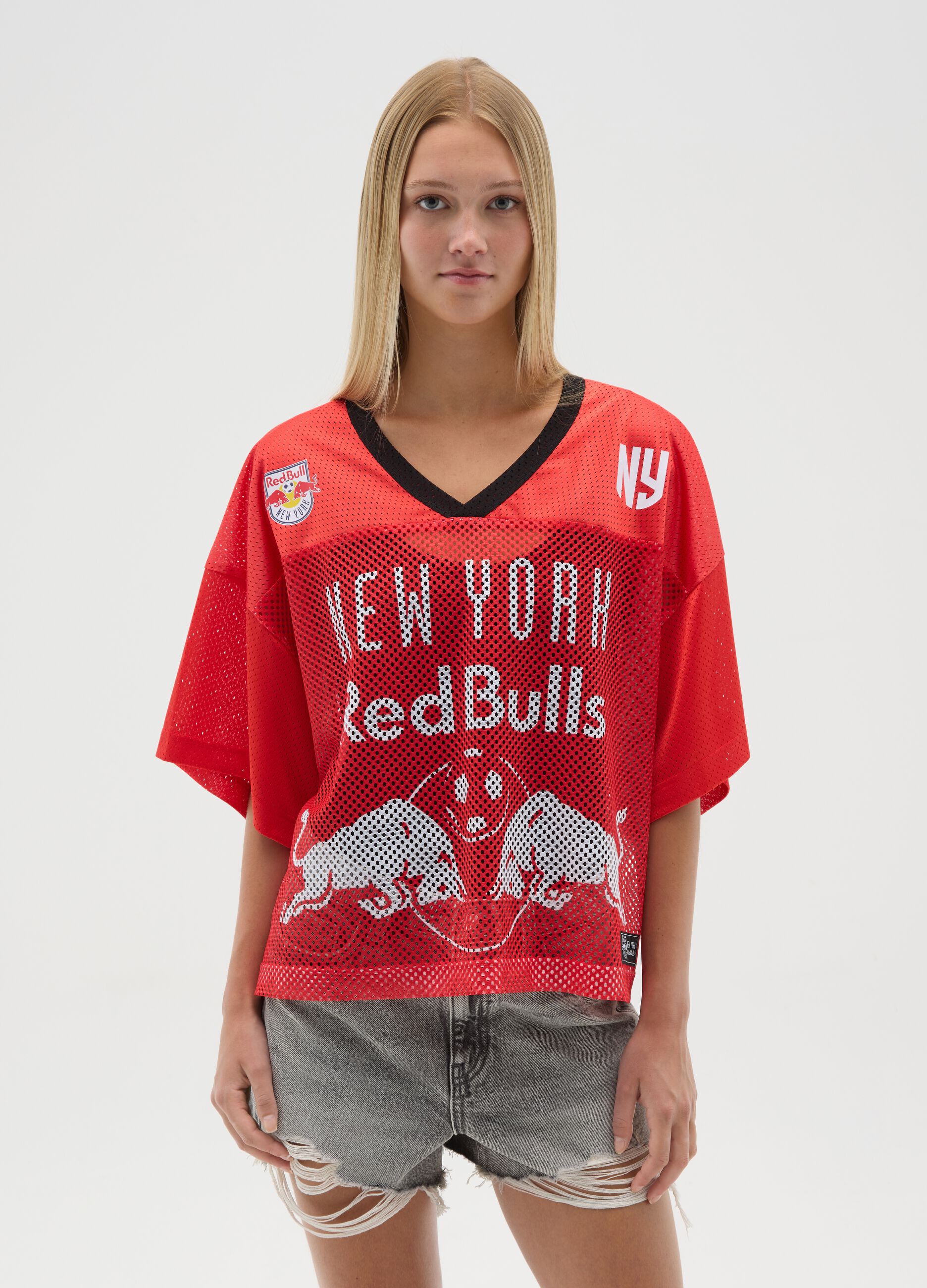 Women's Red Sports Jersey