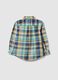 Camicia in puro cotone a quadri multicolor da bambino regular fit_1