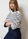 Oversized Cotton Blend Striped Sweater_3