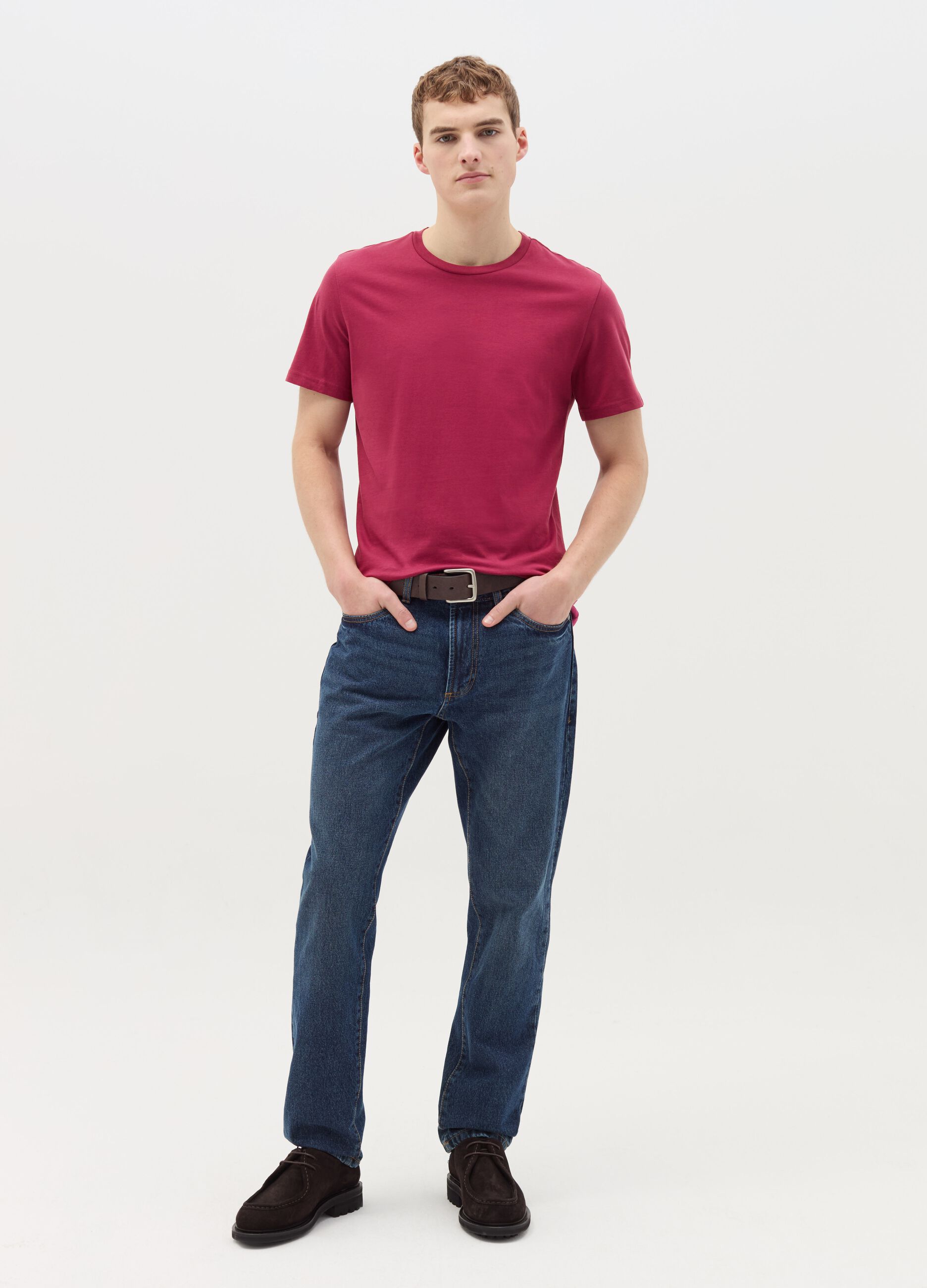 T-shirt regular fit in cotone