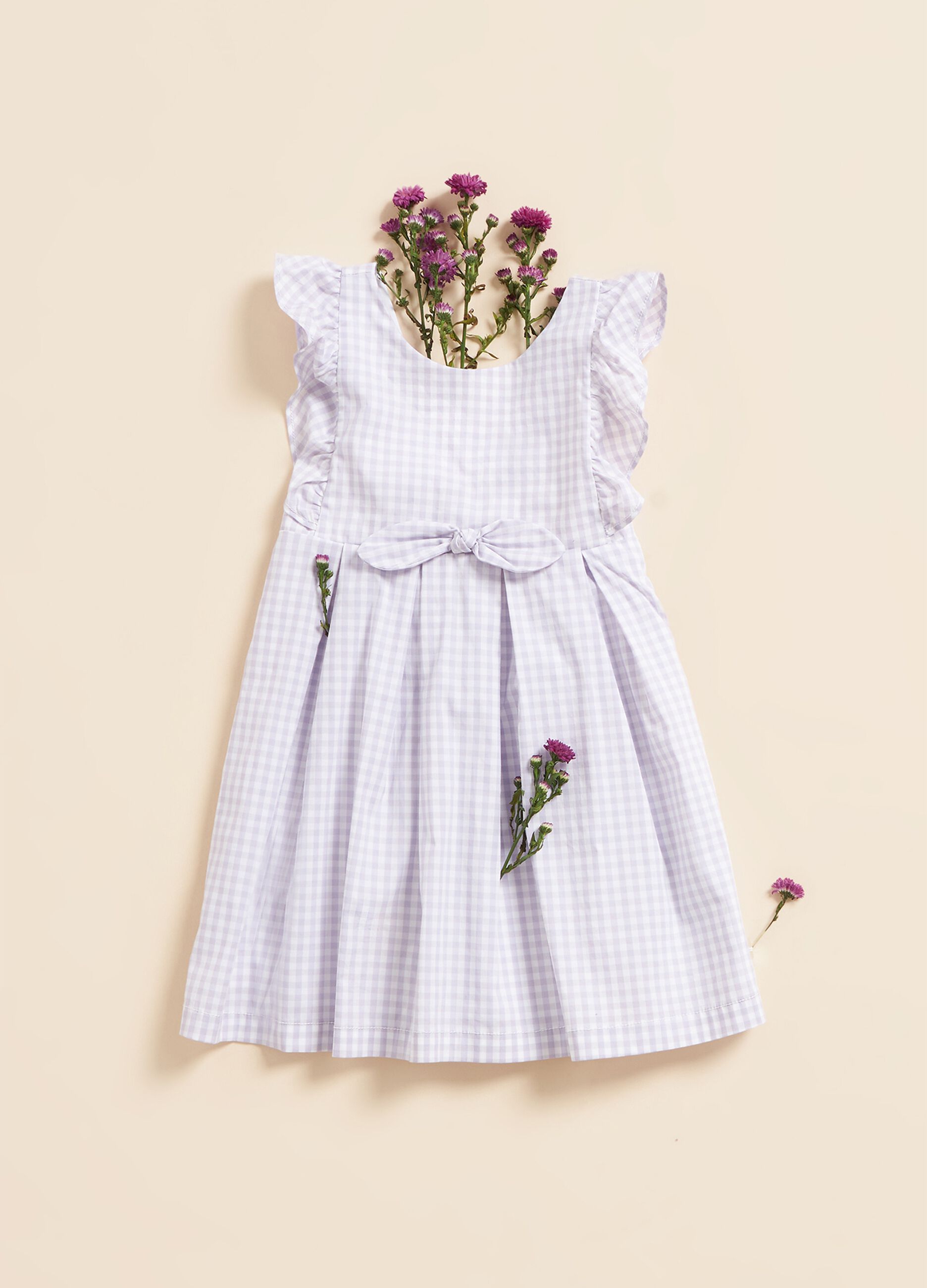 IANA gingham dress in poplin