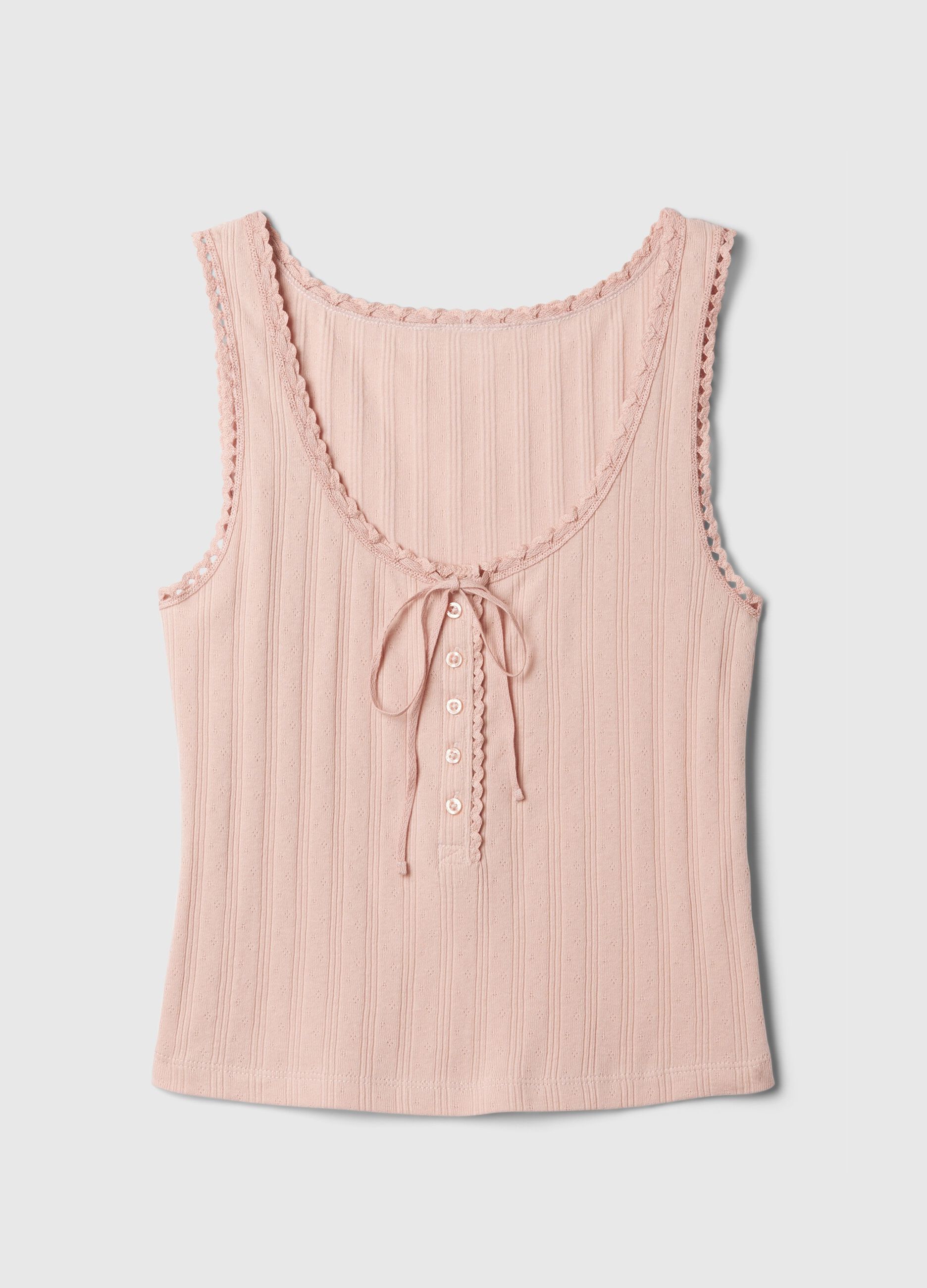 GAP for DÔEN pointelle tank top