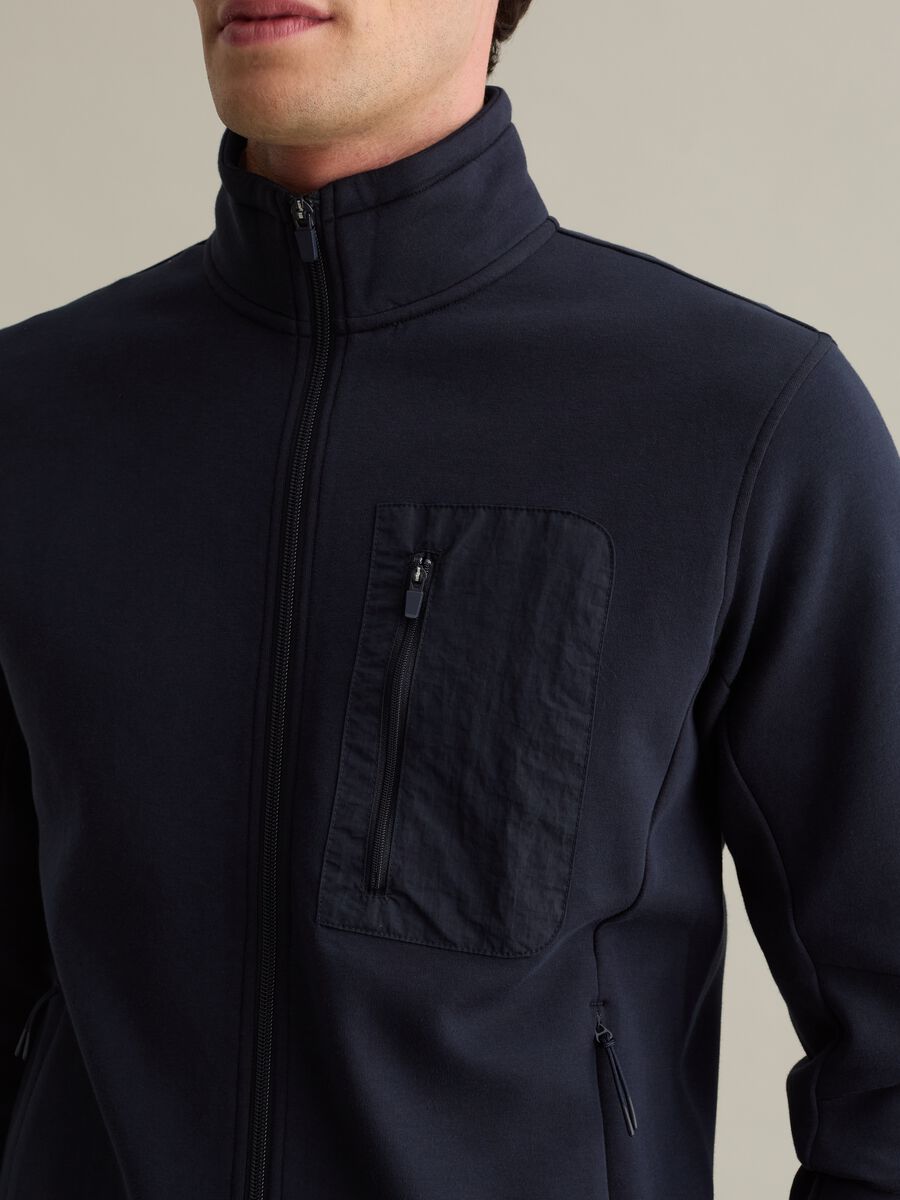 Full-zip sweatshirt in technical fabric_2