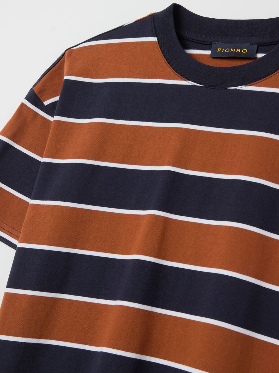 Cotton T-shirt with horizontal stripes_5