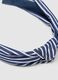 Multicolour striped pure cotton hairband_1