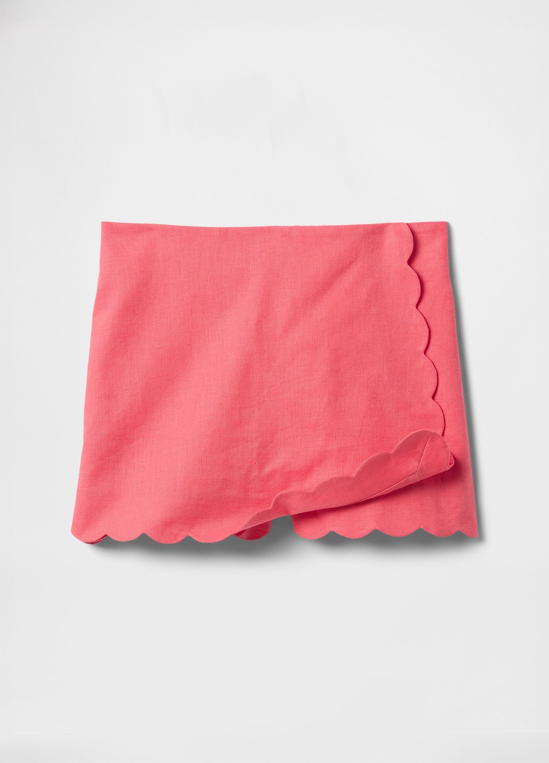 Pink Skort with Scalloped Edges