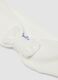 White organic cotton headband with knitted bow_1