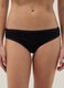 Black stretchy cotton briefs regular fit with lace_1