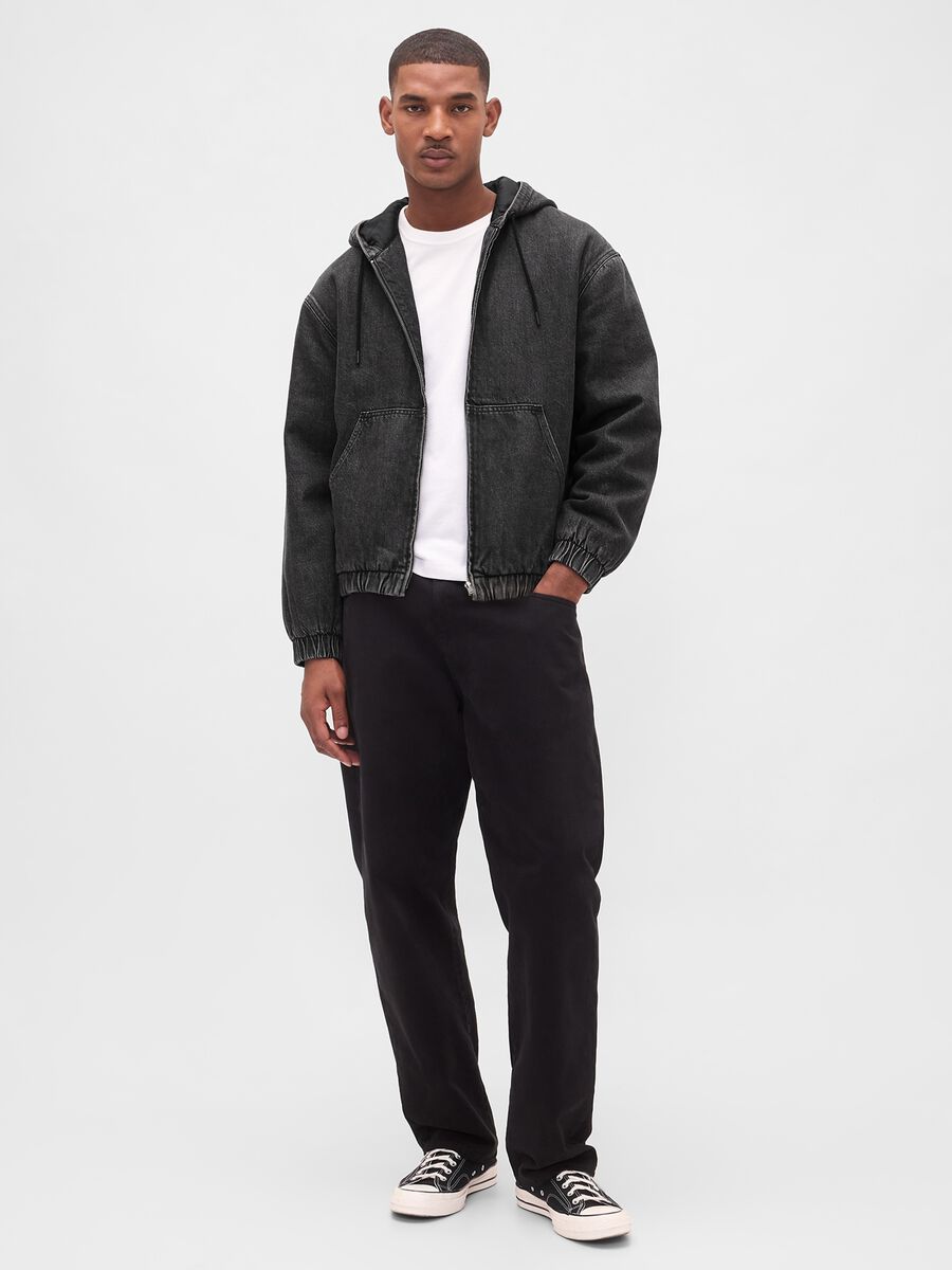 Giacca nera in cotone e Lyocell_2